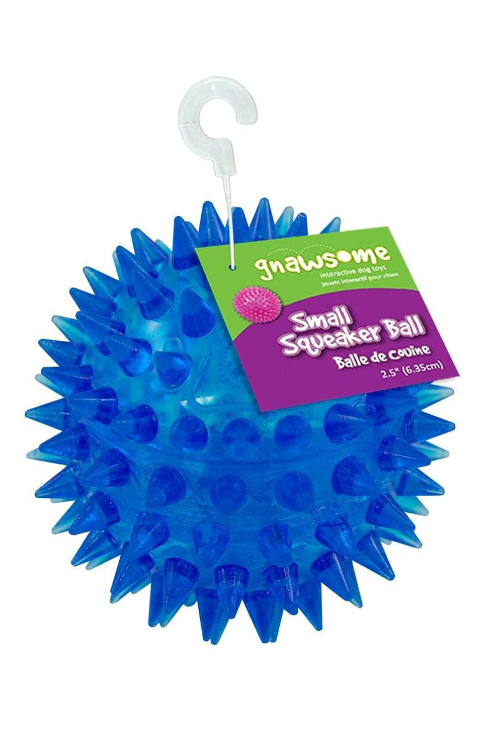 Gnawsome 2.5” Spiky Squeaker Ball 