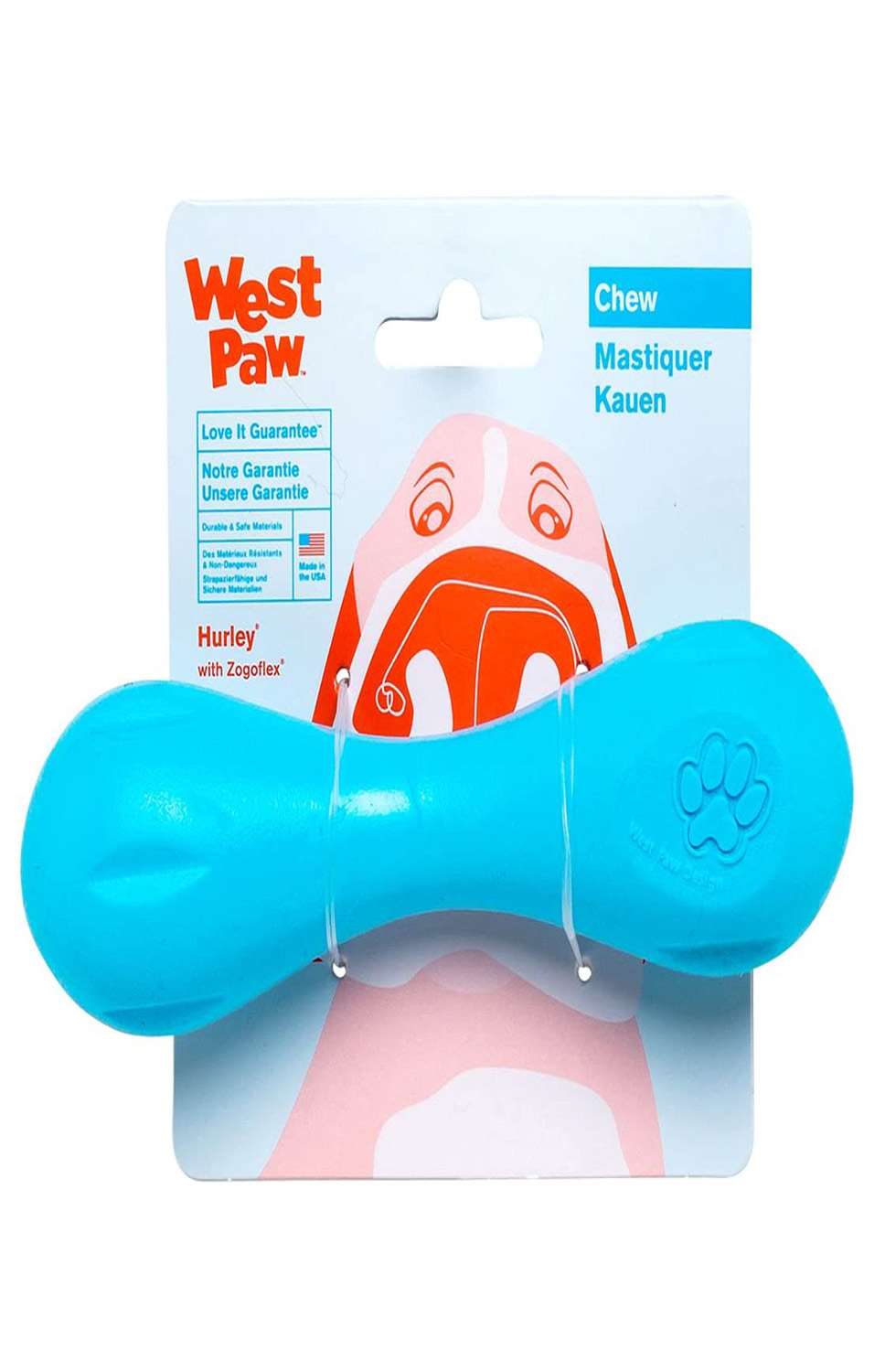 West Paw Zogoflex Hurley Dog Bone Chew Toy